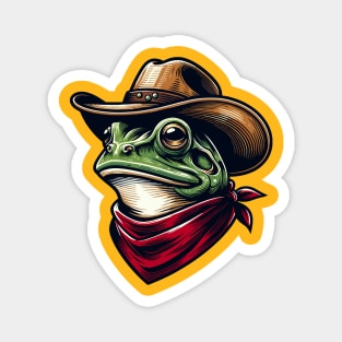 Cowboy frog Magnet