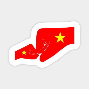 Vietnam Baby Fist Bump Patriot Flag Series Magnet