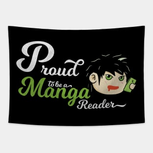 Awesome Vintage Proud To Be A Manga Reader Tapestry