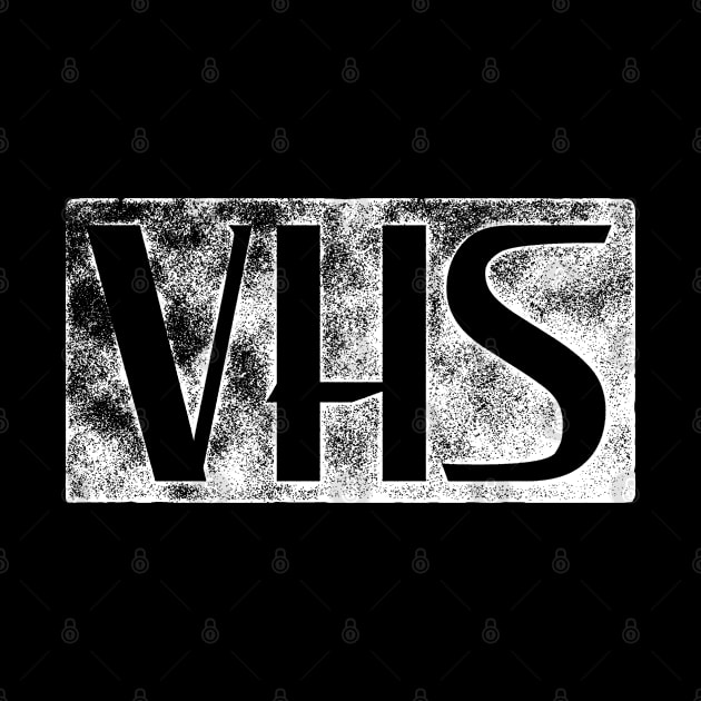 VHS Logo vintage retro tape lover design by goodwordsco