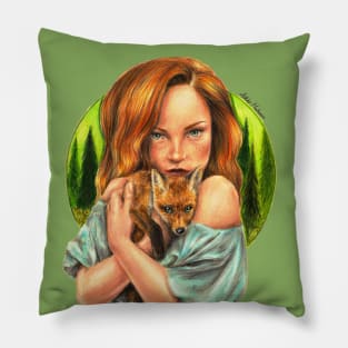 Fox Girl Pillow