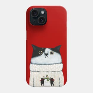 Snowcat Sweater Kitty Phone Case