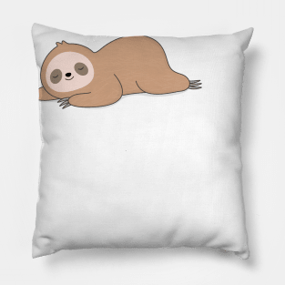 Kawaii Cute Lazy Sloth T-Shirt Pillow