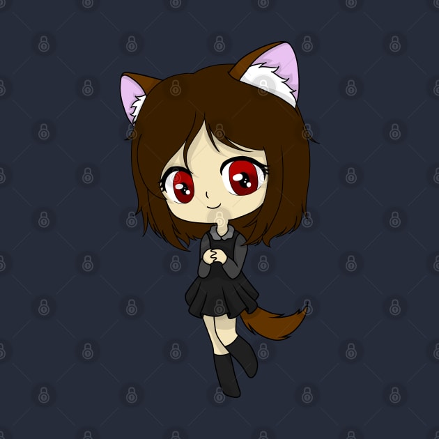 gacha wolf girl chibi by LillyTheChibi