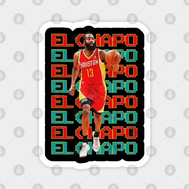 el chapo vector art Magnet by warbotspecial