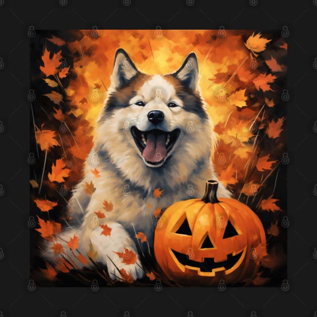 Akita Halloween by NatashaCuteShop