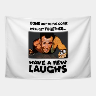 Come out to the coast. Christmas design Tapestry