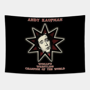 andy kaufman badge Tapestry