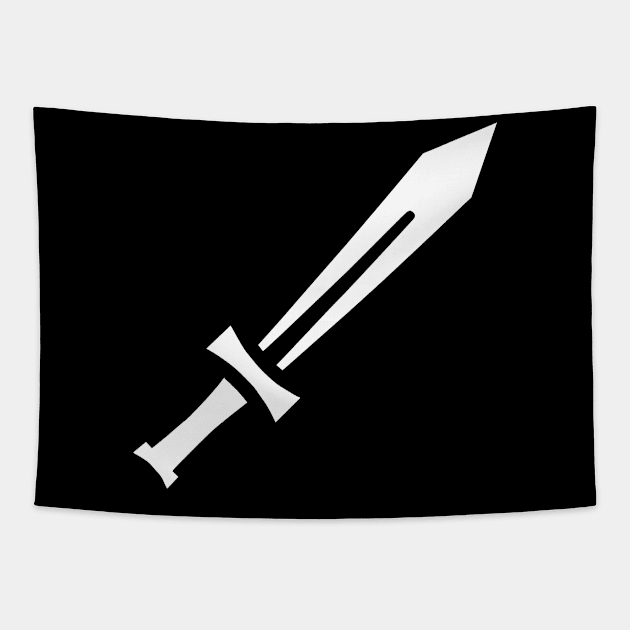 Sword White Tapestry by RanithuMendis