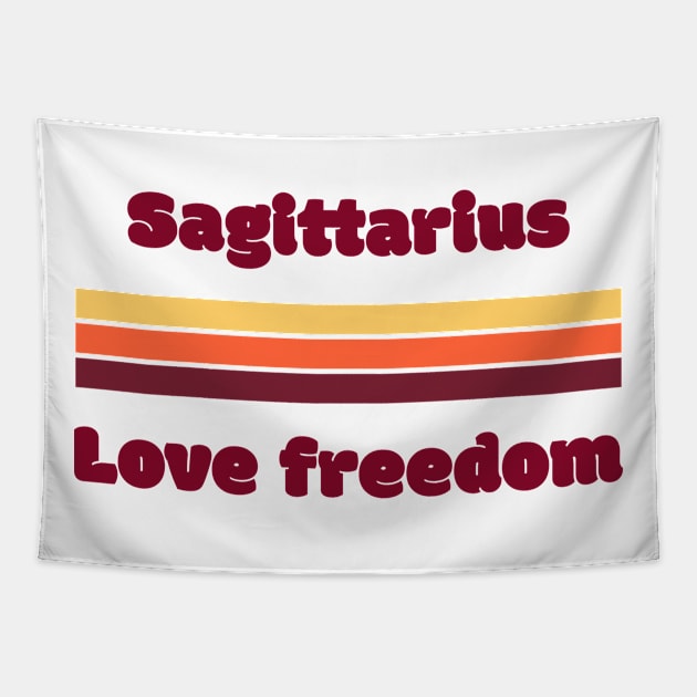 Sagittarius retro style Tapestry by euheincaio