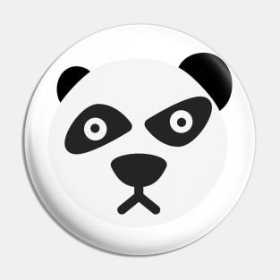 Interesting panda face, strange panda Pin