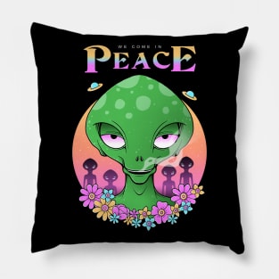 We Come in Peace Pillow