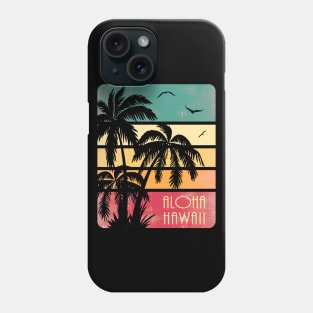 Aloha Hawaii Retro Sunset Phone Case