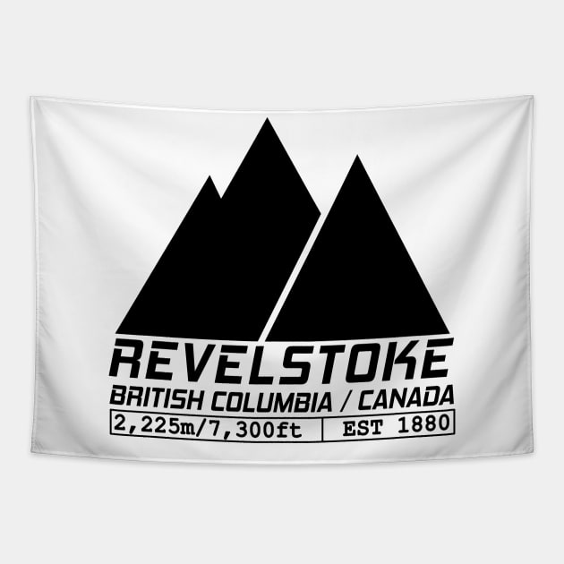 Ski Revelstoke British Columbia Canada Skiing and Snowboarding Tapestry by ChrisWilson