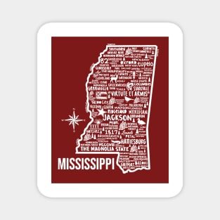 Mississippi Map Magnet