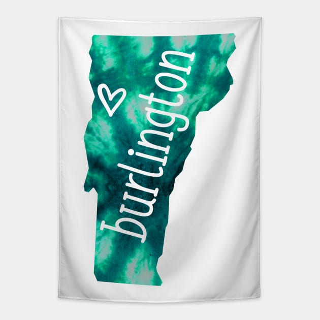 Tie Dye Burlington Vermont Tapestry by aterkaderk