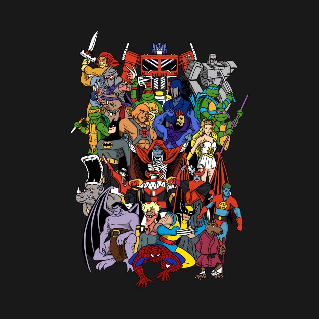 90s cartoon hero's by sullyink