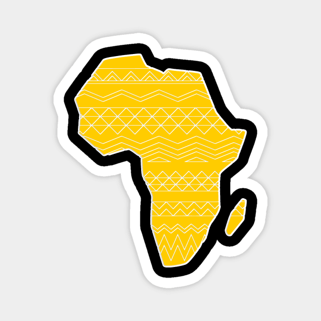 World Map Africa Continent Afrique Magnet by GBDesigner