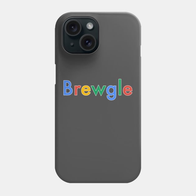 Brew Search Engine (White Outline) Phone Case by PerzellBrewing