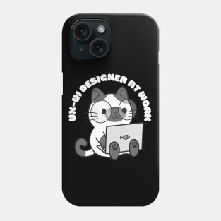 Cute Ux-Ui Designer Cat Phone Case