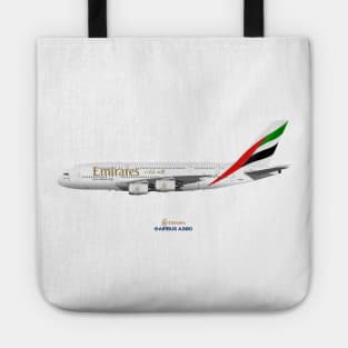 Illustration of Emirates Airbus A380 Tote