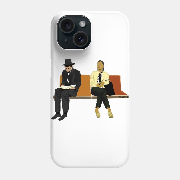 Subway Riders Phone Case by RMZ_NYC