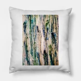 "Blurred Lines" acrylic fluid art Pillow