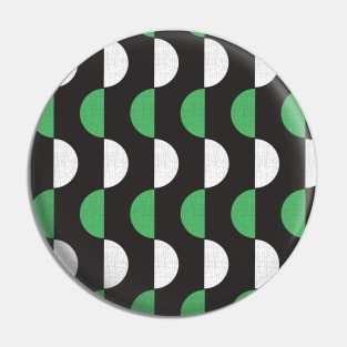 Mod Semicircle Screenprint Shapes Pin