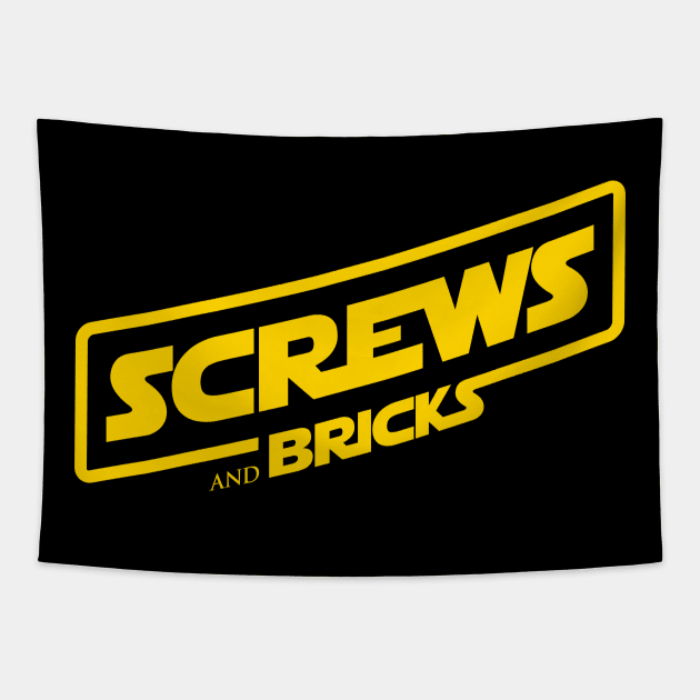 Screws and Bricks: A Space Wars Story Tapestry by mannypdesign