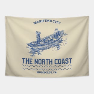 Maritime City North Coast Humboldt CA - Fisherman Tapestry