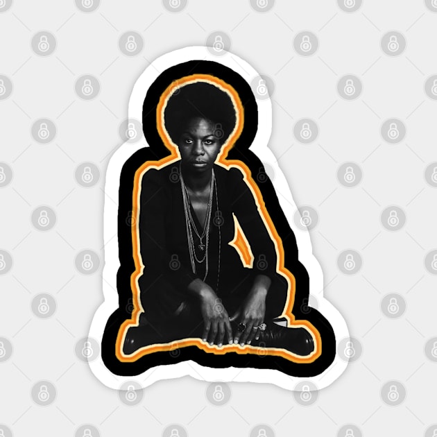 Nina Simone Magnet by UrbanLifeApparel
