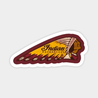 Retro Indian Motorcycle Sign Magnet