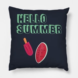 hello summer t-shirt, beach t-shirt, hello summer gifts Pillow