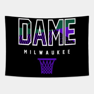 Dame Milwaukee Basketball Retro Tapestry