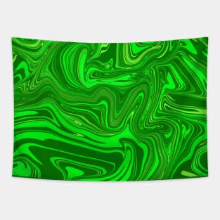 Different Shades of Green Digital Fluid Art Tapestry