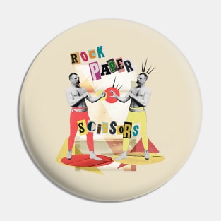 Rock, paper, scissors Pin