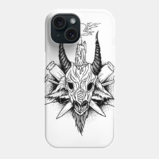 Goat - Head of Baphomet Black Phone Case