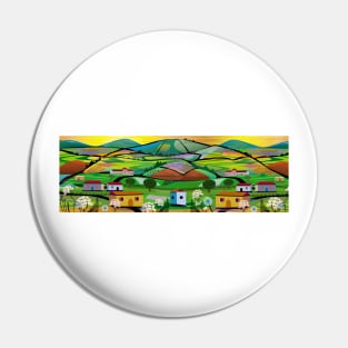 Tea Plantation Pin