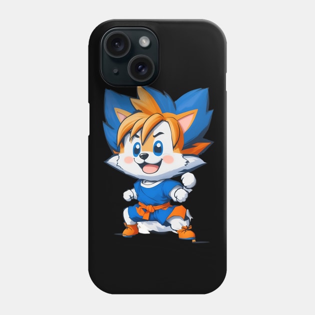 Cartoon Dog Goku Karate Style Phone Case by koolteas