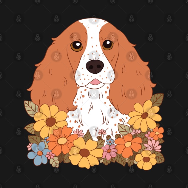 Cute english cocker spaniel dog art by YaraGold