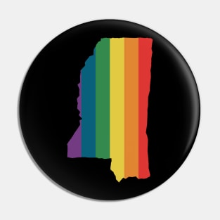 Mississippi State Rainbow Pin