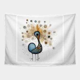 Elegance Unfurled: Peacock Tapestry