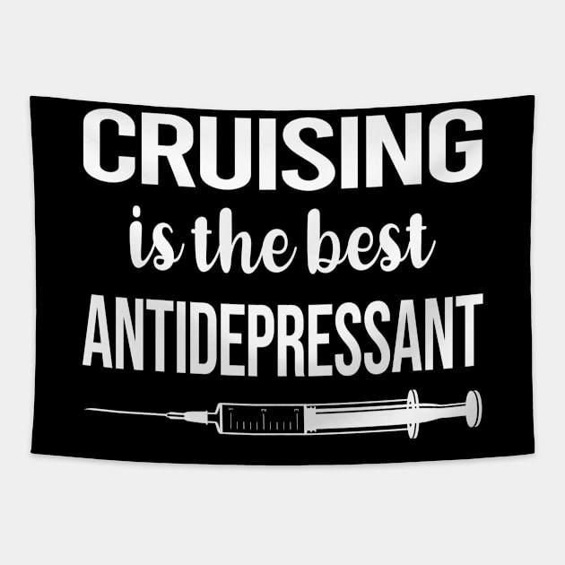 Antidepressant Cruising Cruise Tapestry by relativeshrimp