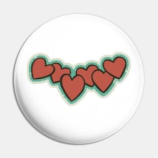 Hearts Pin