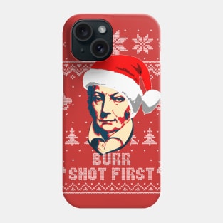 Aaron Burr Shot First Christmas Phone Case