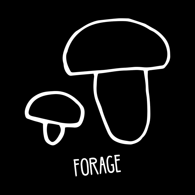 Cool mushroom foraging design by Keleonie