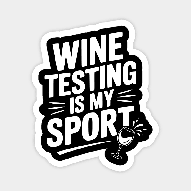 Wine Testing is My Sport Magnet by Frank Ring