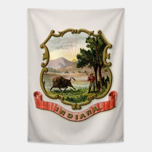 1876 Indiana Coat of Arms Tapestry