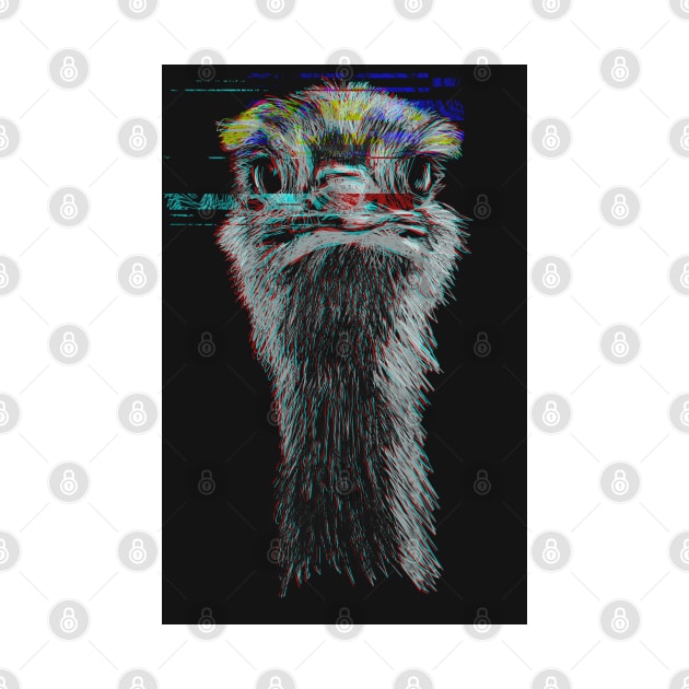 Duck sketch with scribble art style and glitch effect by KondeHipe