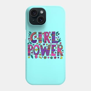 Girl Power Colorful Designer Positive Inspiration Girly Quote Phone Case
